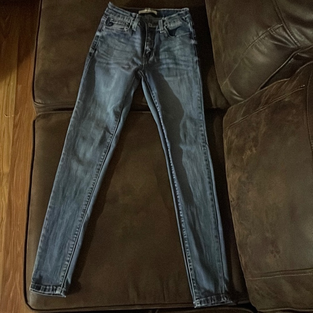 Navy blue jeans